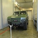 Climatic test of new armored vehicle Perun